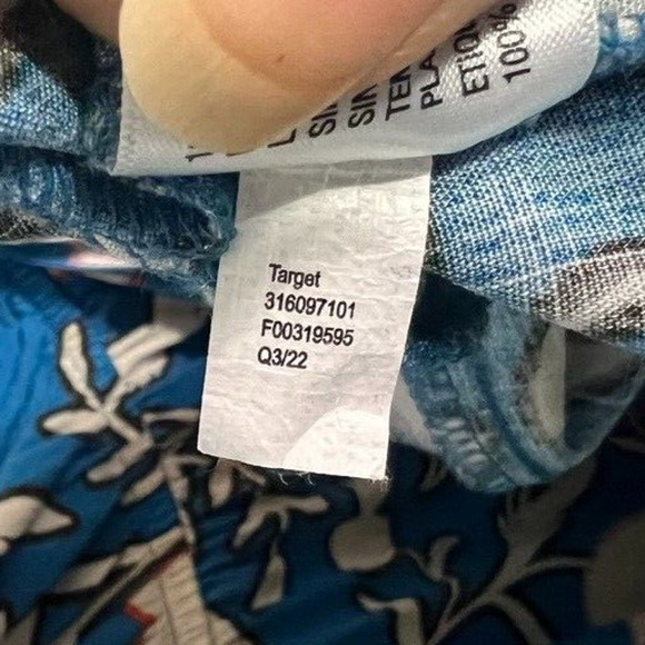 Knox Rose Maxi Dress Womens Medium Blue Short Sleeve Wrap Floral Tiered Tassel - Picture 14 of 14